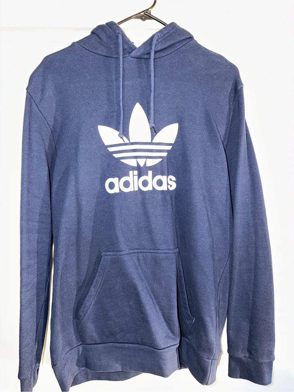 adidas Originals Trefoil Hoodie Men's Blue Medium